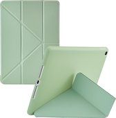 iMoshion Tablet Hoes Geschikt voor iPad 9 (2021) 9e generatie / iPad 7 (2019) 7e generatie / iPad 8 (2020) 8e generatie - iMoshion Origami Bookcase tablet - Lichtgroen