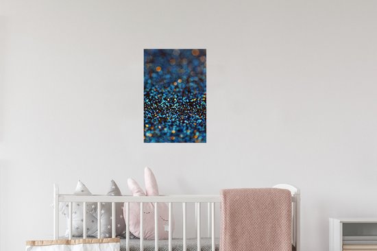 Sticker Muursticker Texture ou fond Glitter colorées sur fond délavé - 20x30 cm - Film adhésif autocollant - Sticker mural repositionnable