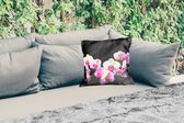 Tuinkussen - Orchidee - Bloemen - Roze - Flora - 40x40 cm - Weerbestendig