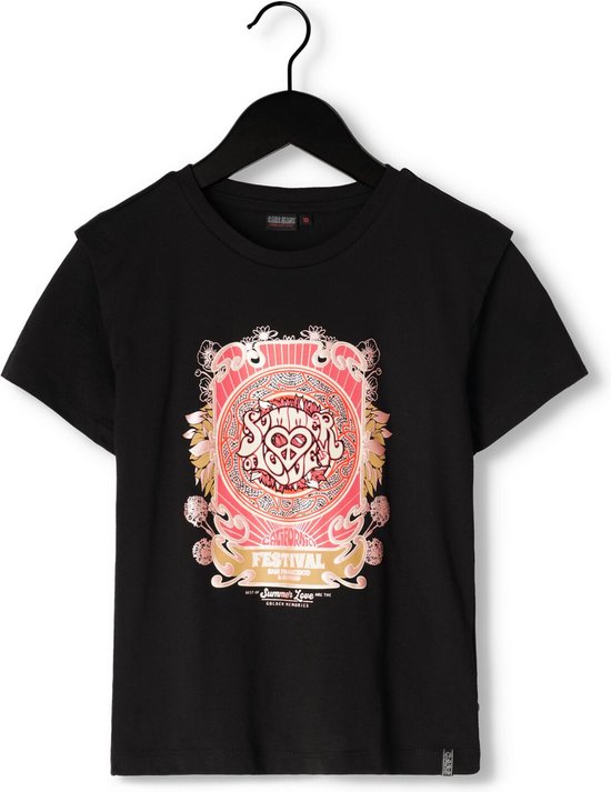 Cars Jeans Airi Ts Tops & T-shirts Meisjes - Shirt - Zwart - Maat 116