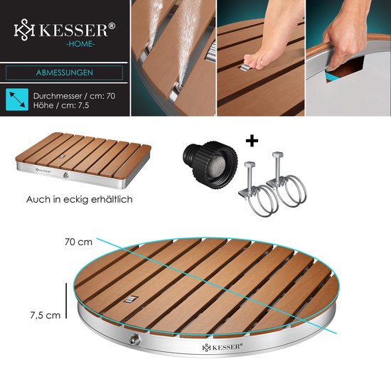 KESSER® Tuindouche met geïntegreerd voetpedaal - Buitendouche Saunadouche Camping