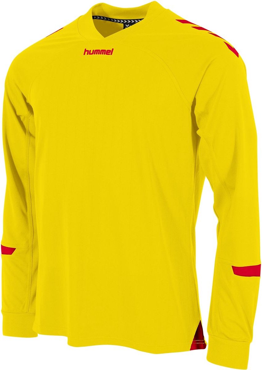 Hummel Fyn Voetbalshirt Lange Mouw Heren - Geel / Rood | Maat: XXL