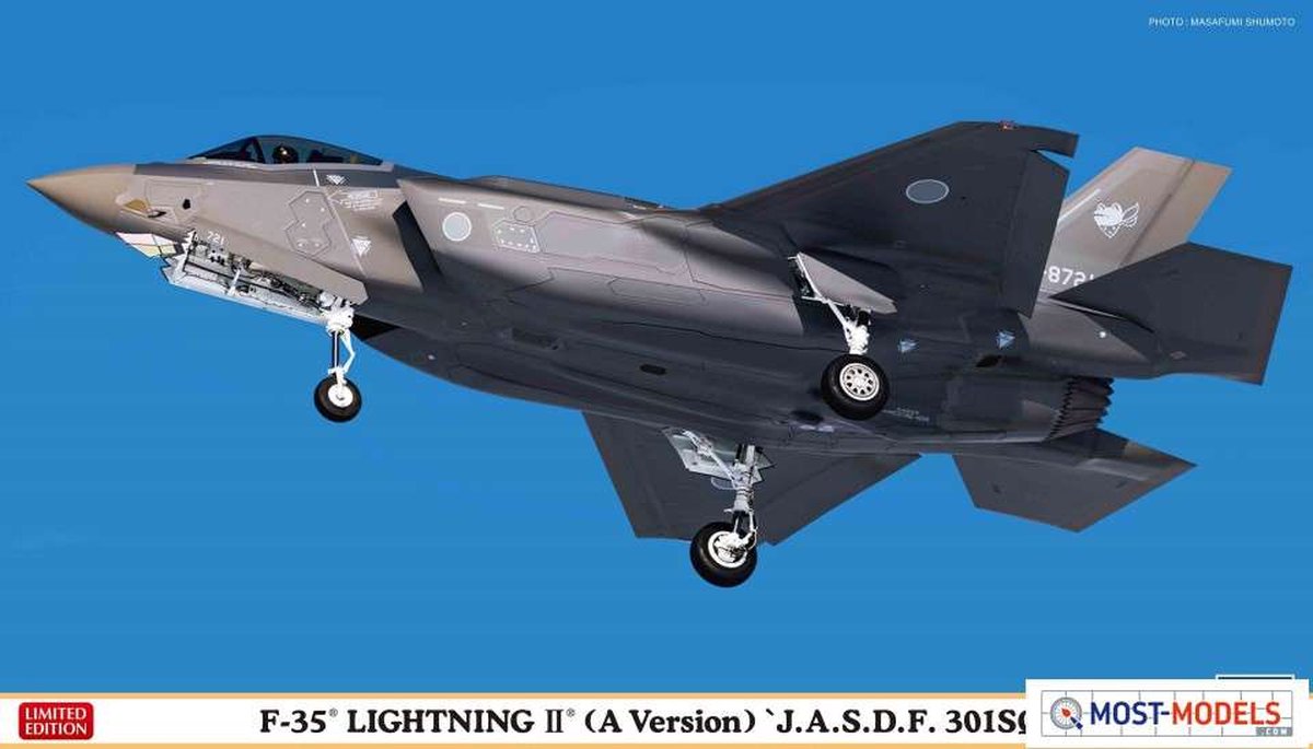Hasegawa Modelbouwpakket Militaire voertuigen - 02374 F-35 Lightning II A-Version JASDF 301SQ Plastic - 1:72 - Modelbouw