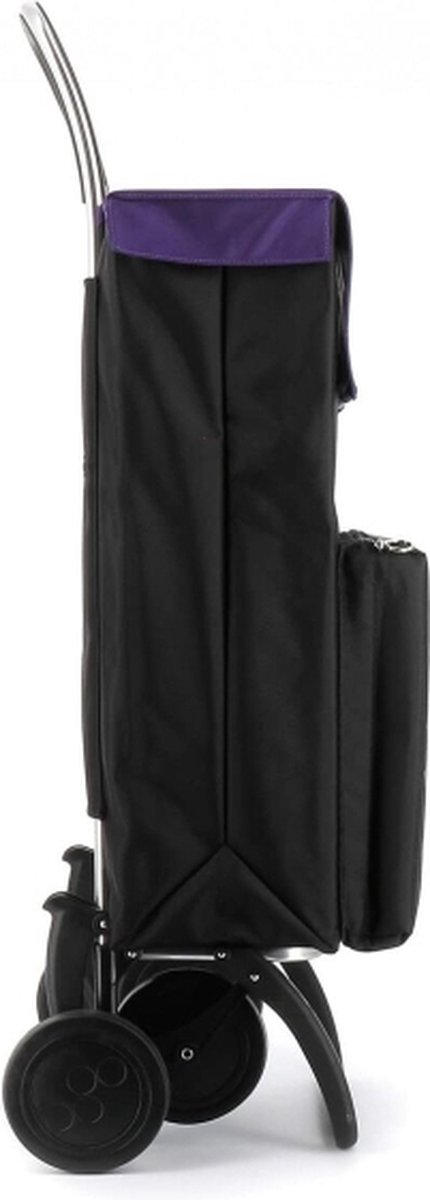WINKELWAGEN ROLSER MF4 THERMO ZWART (46 L)- boodschappentrolley-4 wielen-Thermische zak-paars/zwart