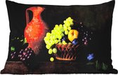 Buitenkussens - Tuin - Rustiek - Fruit - Kan - Mand - Stilleven - 50x30 cm