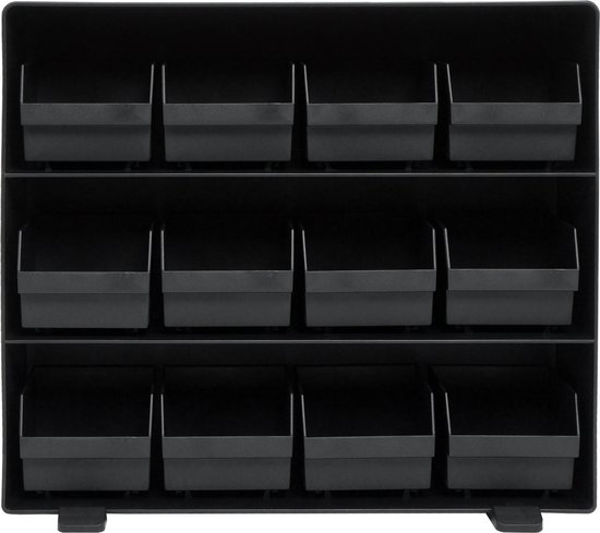 TAYG Multibox N° 3 (incl. 4 kleine onderdelen dozen N° 24, opbergsysteem voor kleine onderdelen, stapelbaar, voor gereedschap, afmetingen 530x376x430 mm) 484962