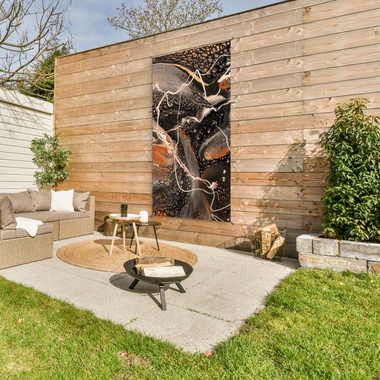 Décoration murale extérieure Peinture - Design - Abstrait - 80x160 cm ...