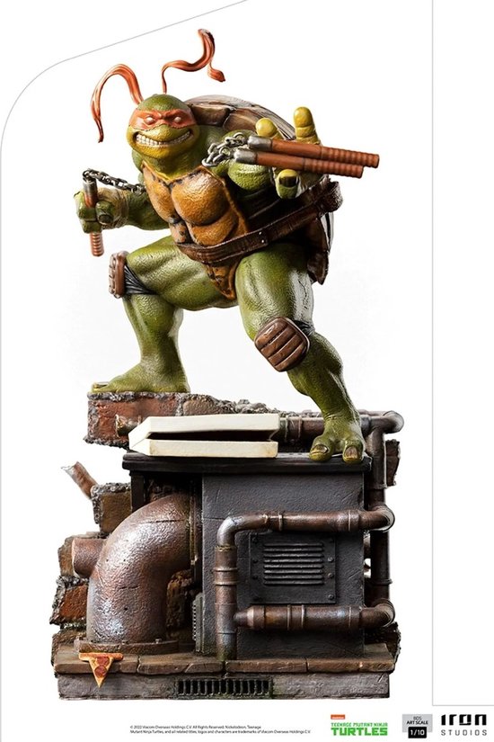 Iron Studios Teenage Mutant Ninja Turtles - Michelangelo 1/10 Scale Statue / Beeld