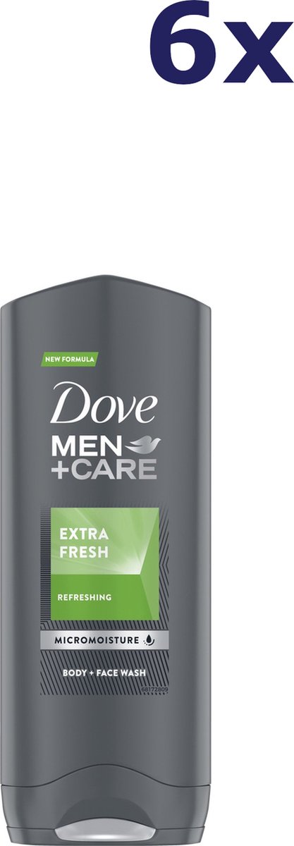 Goedkoopste 6x Dove Douchegel Men Care Extra Fresh 400 ml
