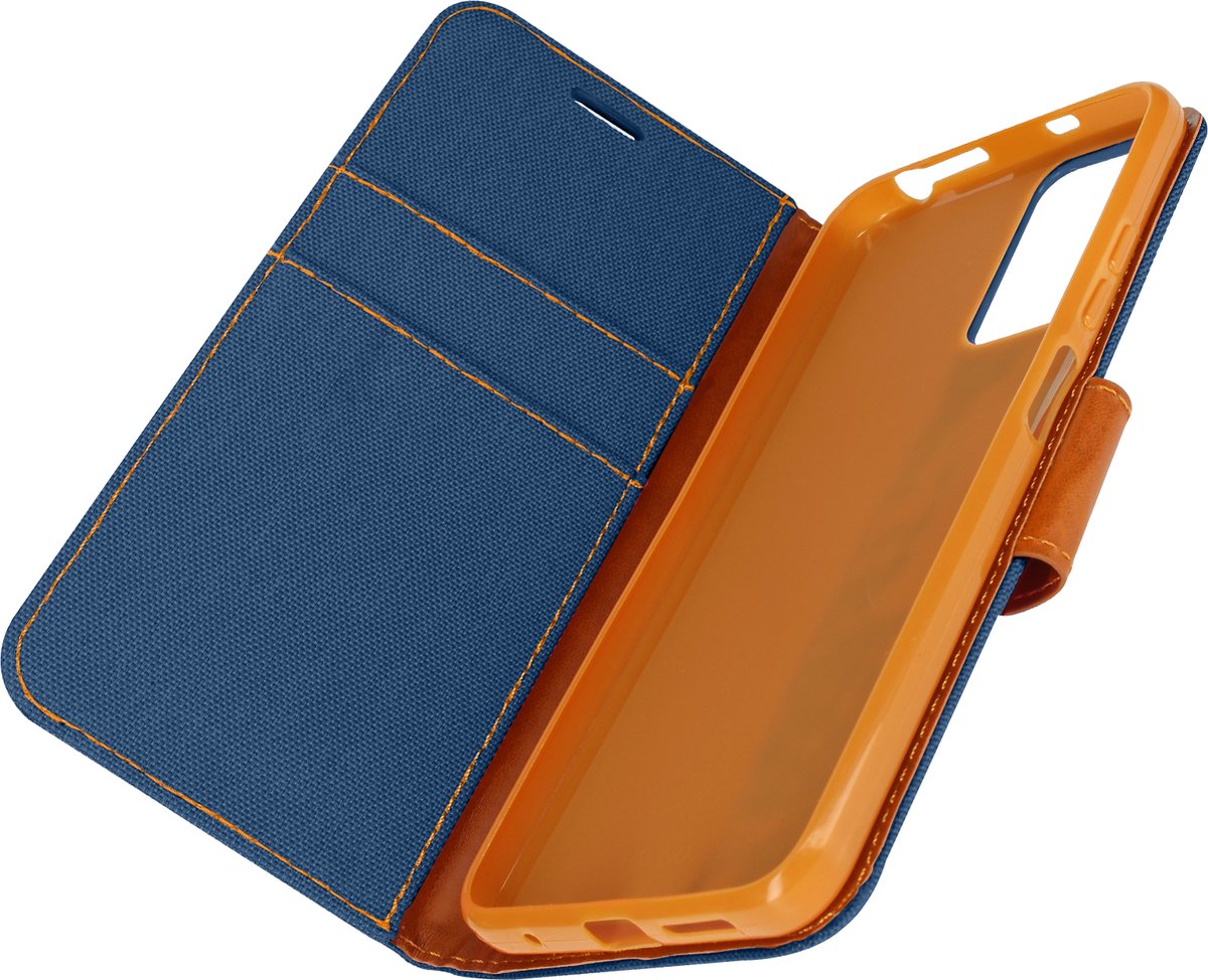Avizar Case voor Redmi Note 12S Stoffen portemonnee Ondersteuningsvideo, Nachtblauw
