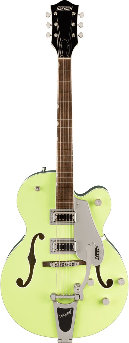Gretsch G5420T Electromatic Classic Hollow Body Singlecut Bigsby Two-Tone Anniv. Green - Semi-akoestische gitaar