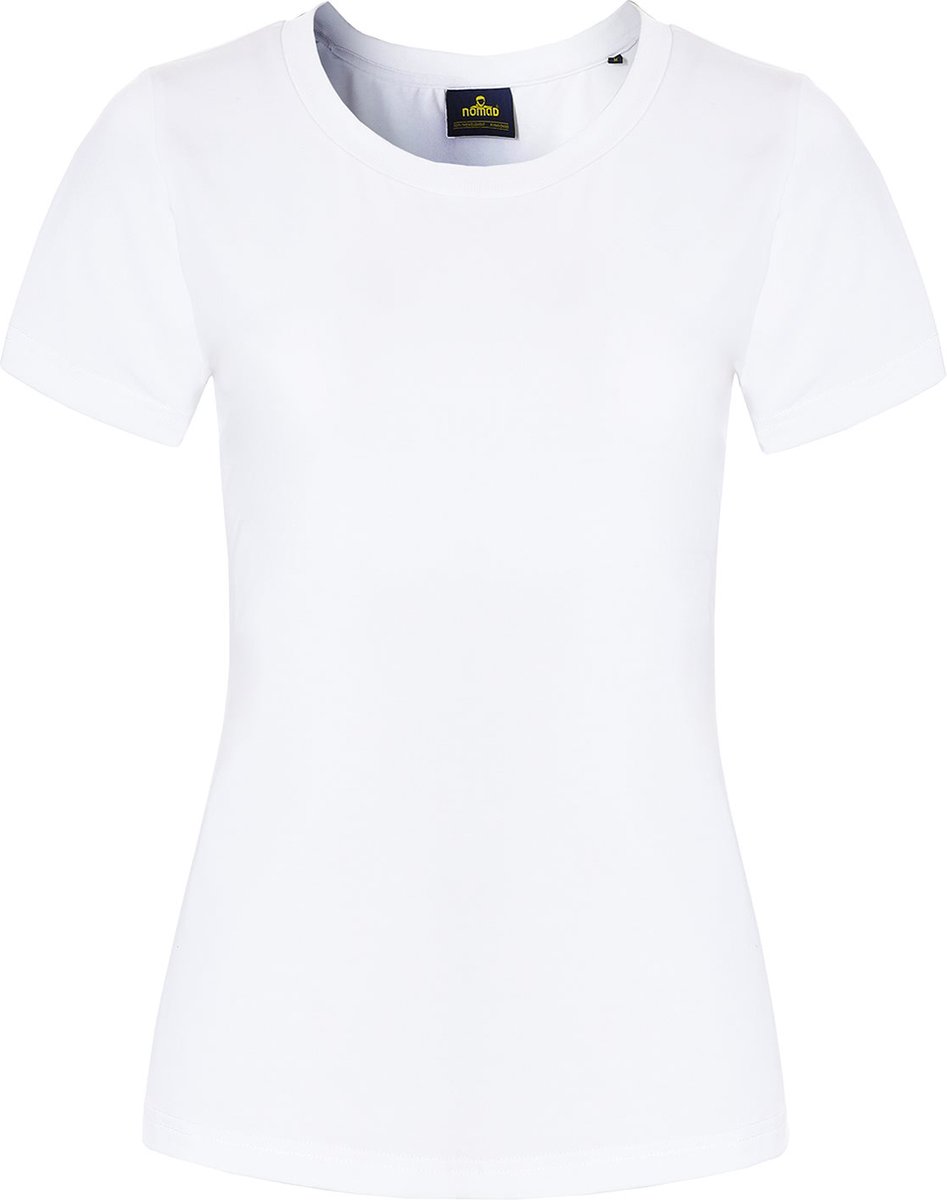 NOMAD® Anapai T-Shirt Dames | Maat M | Wit | Shirt Korte Mouw | Sport & Casual | Kreukvrij & Lichtgewicht & Sneldrogend
