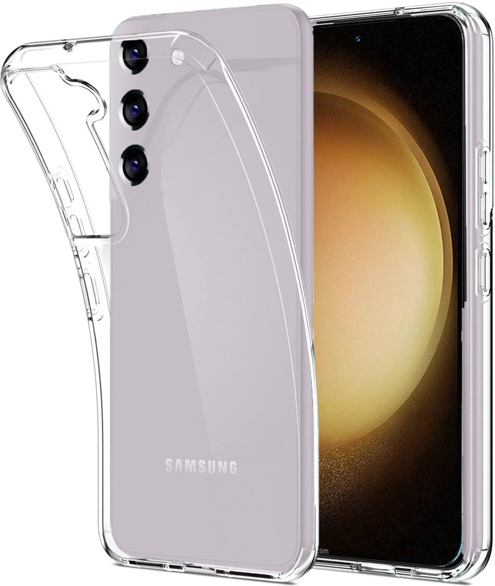 Flexibele achterkant Silicone hoesje transparant Geschikt voor: Samsung Galaxy S23 Plus