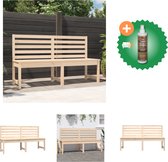 vidaXL Tuinbank 157 5 cm massief grenenhout Tuinbank Inclusief Houtreiniger en verfrisser