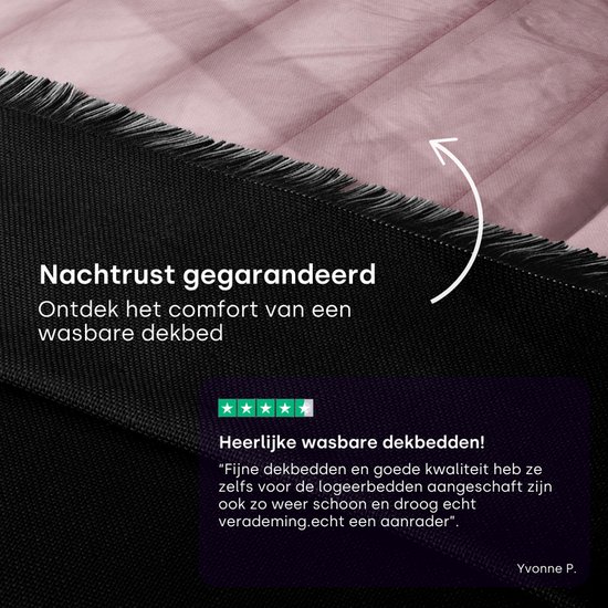 Roze tweepersoons dekbed, dubbel dekbed van 7,5 TOG voor zomer en