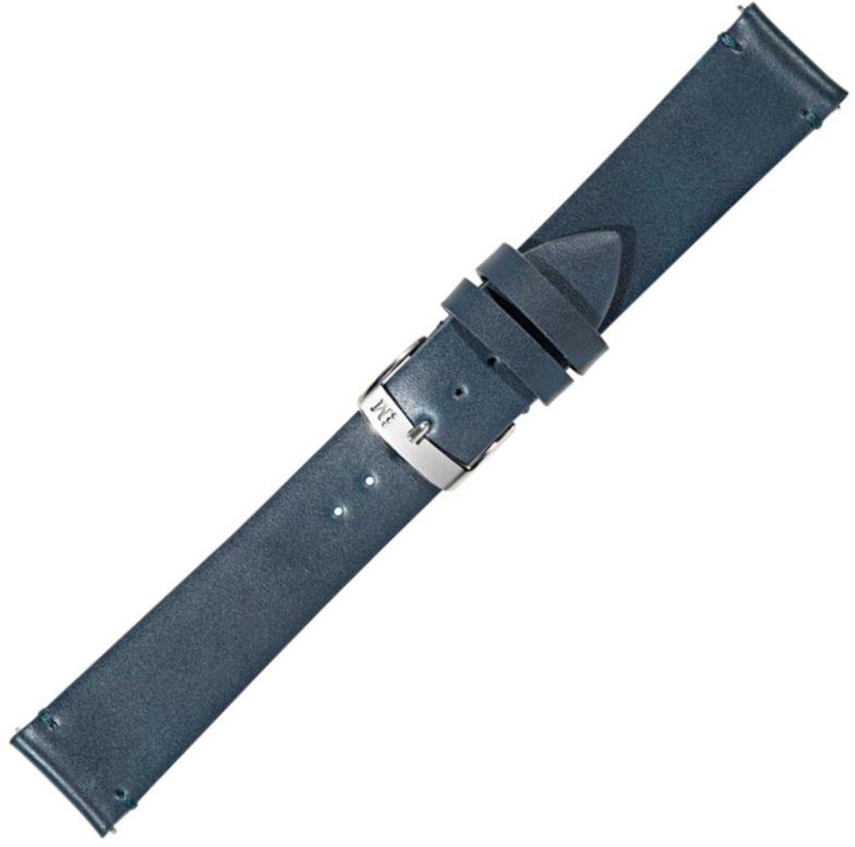 Morellato Horlogebandje - Morellato horlogeband X5188 Simple - leer - Blauw - bandbreedte 20.00 mm