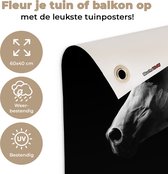 Tuindecoratie Paarden - Dieren - Portret - 60x40 cm - Tuinposter - Tuindoek - Buitenposter