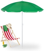Parasol Relaxdays 160 cm - parasol sur pied - inclinable - avec sac de transport - jardin - balcon