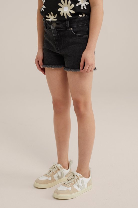 WE Fashion Meisjes slim fit denimshort