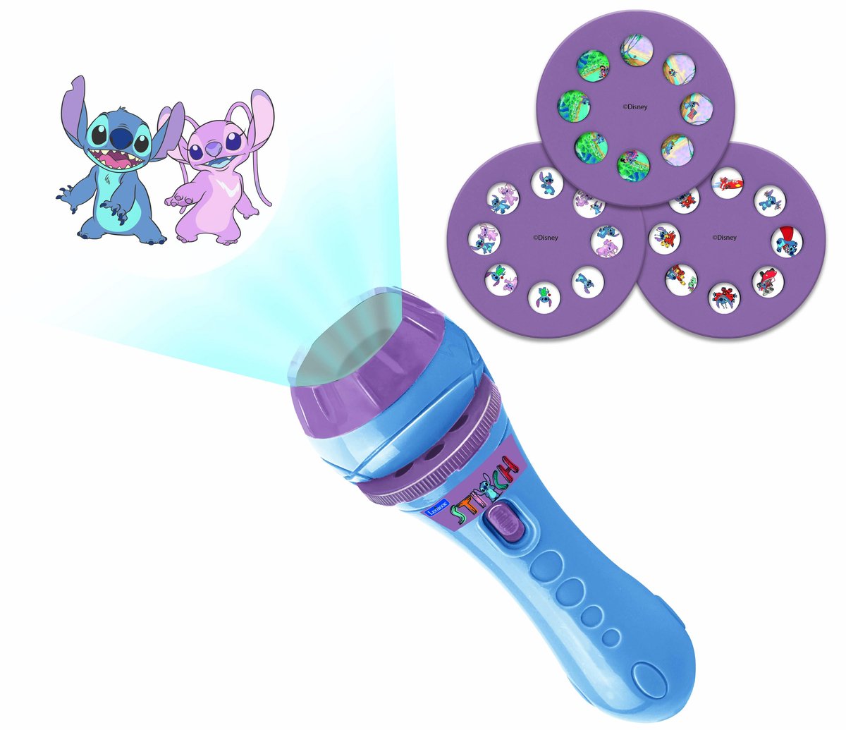 Stitch projectie-zaklamp met 24 plaatjes