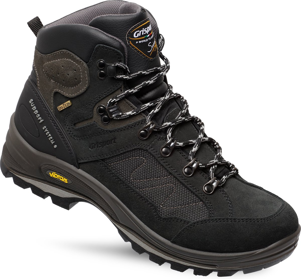 Grisport Everest Mid Unisex Wandelschoenen Zwart