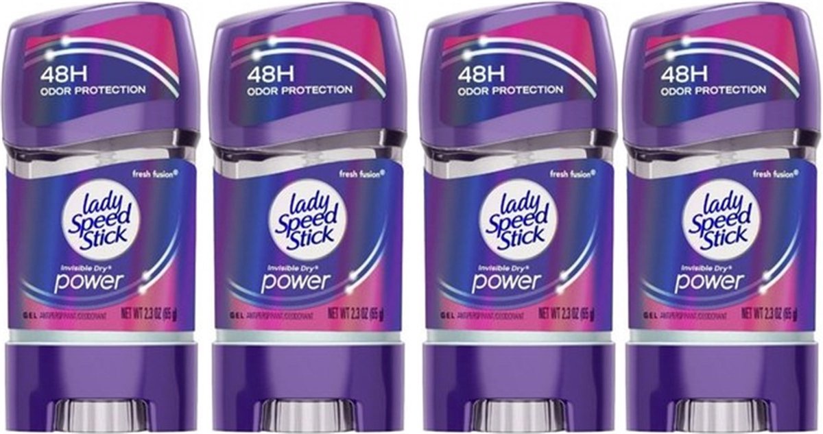 Goedkoopste Lady Speed Stick - Fresh Fusion Gel - 4 x 65 Gram