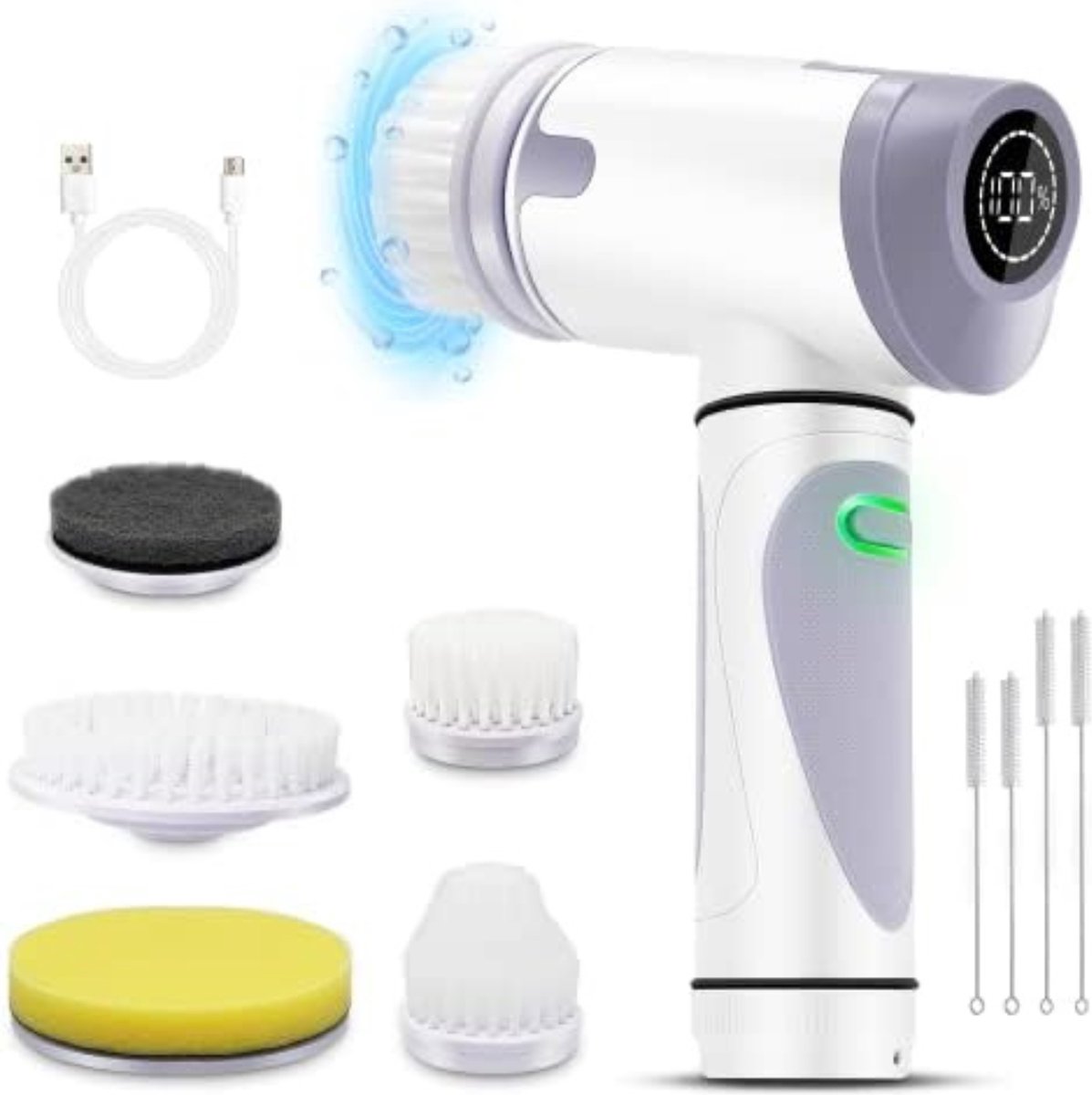 Goedkoopste Multi Scrubber - Elektrische Schoonmaakborstel - Elektrische Schrobborstel - Elektrische Schrobber - Elektrische Reinigingsborstel