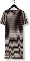 Penn & Ink Dress Stripe Jurken Dames - Rok - Jurk - Zwart - Maat XL