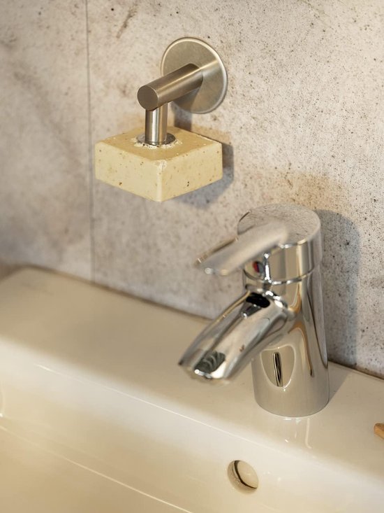Roestvrijstalen magnetische zeephouders zonder boren, 3 stuks magnetische zeephouders voor douche, badkuip, wastafel en badkamer