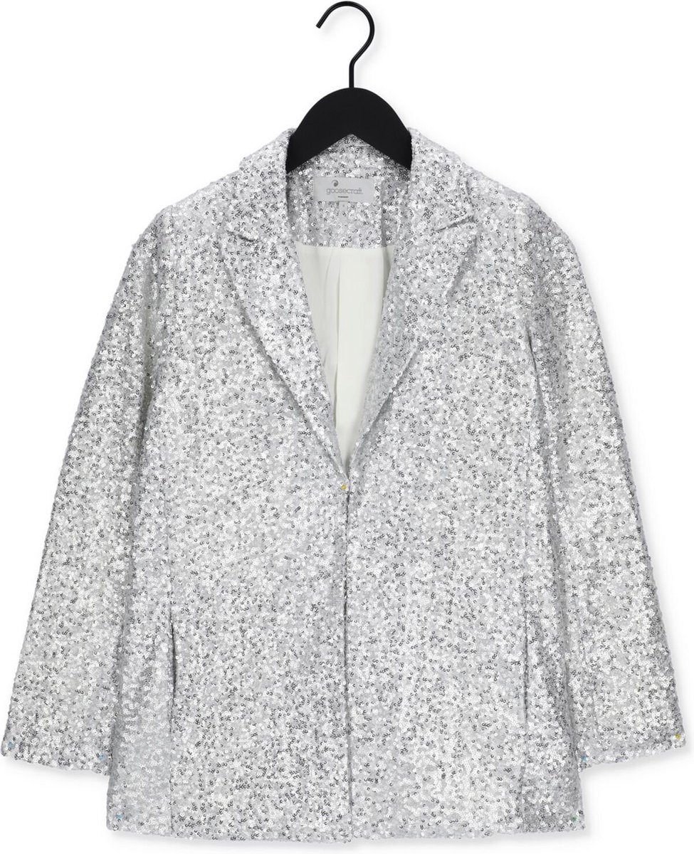 Goosecraft Bowie Sequine Blazer Blazers Dames - Zilver - Maat XS