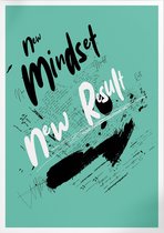 New Mindset New Result (Motivatie & Inspiratie) | Poster | B2: 50 x 70 cm