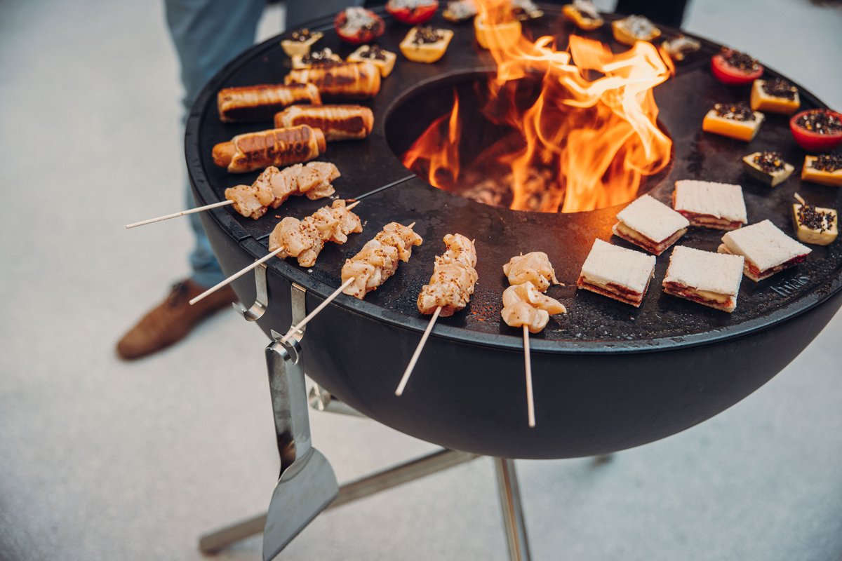 Höfats Bowl 70 Fire Bowl Plancha Set High