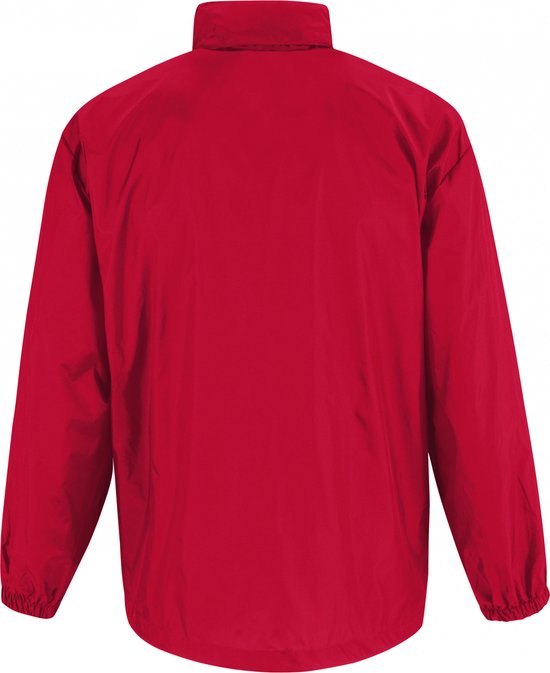 Veste Homme S B&C Manche longue Rouge 100% Nylon