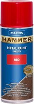 Maston Hammer - metaalverf - rood - smooth - spuitlak - 400 ml