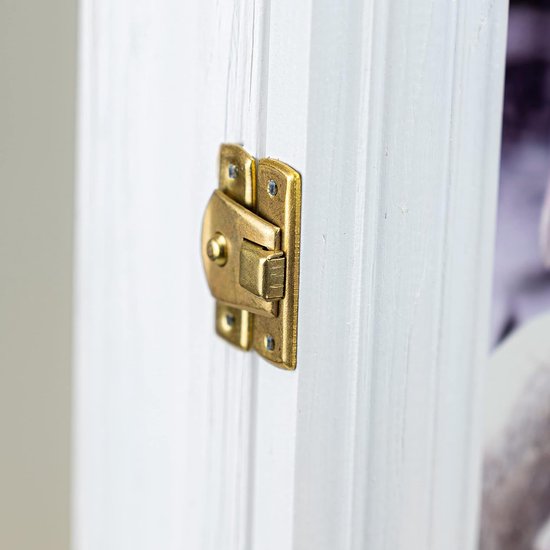 Cer-Plast Sleutelkast van hout, hangkast met sleutelplank, wandorganizer voor sleutelopslag, sleutelkast vintage look, houten sleutelbox