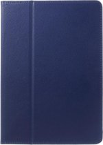 Shop4 - iPad 10.2 (2019/2020/2021) Hoes - Book Cover Lychee Donker Blauw
