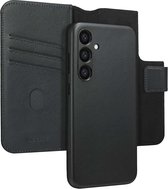 Accezz Hoesje Geschikt voor Samsung Galaxy S23 FE Hoesje Met Pasjeshouder - Accezz Leather Bookcase 2-in-1 Geschikt voor MagSafe - zwart
