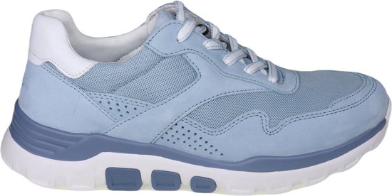 Gabor rollingsoft sensitive 86.986.16 - dames rollende wandelsneaker - blauw - maat 40 (EU) 6.5 (UK)