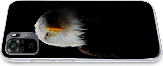 Coque Xiaomi Redmi Note 10 - Aigle - Vogel - Zwart - Coque de téléphone en Siliconen