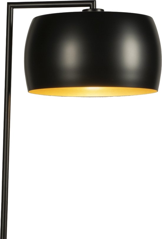 Lumidora Vloerlamp 74832 - ZWEEDS - E27 - Zwart - Goud - Metaal