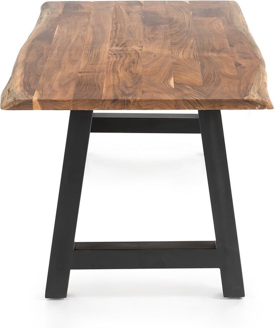 Table de salle à manger Timo Acacia - Rectangulaire - 220x110cm - Hauteur 76,5 cm