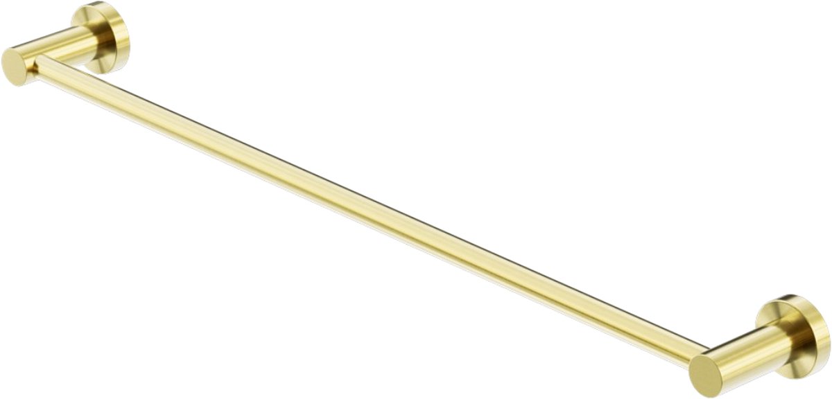 Owen & Finch Handdoekrek Enkel 60 cm – Geborsteld Champagne Goud | Brushed Champagne Gold – Luxe Wandmodel – Messing PVD Afwerking – Badkamer Accessoire