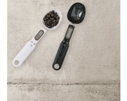 Digitale Weegschaal Lepel - Kleur: Zwart - Precisie Weegschaal - Weegschaallepel- Digitale Lepelweegschaal - Maatlepel - Weeglepel - Mini Weegschaal - Mealprep Weegschaal - Maat Lepel Keuken - Keuken Weegschaal - Mini Keukenweegschaal