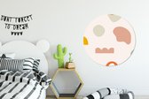 WallCircle - Wandcirkel ⌀ 90 - Vormen - Pastel - Design - Ronde schilderijen woonkamer - Wandbord rond - Muurdecoratie cirkel - Kamer decoratie binnen - Wanddecoratie muurcirkel - Woonaccessoires