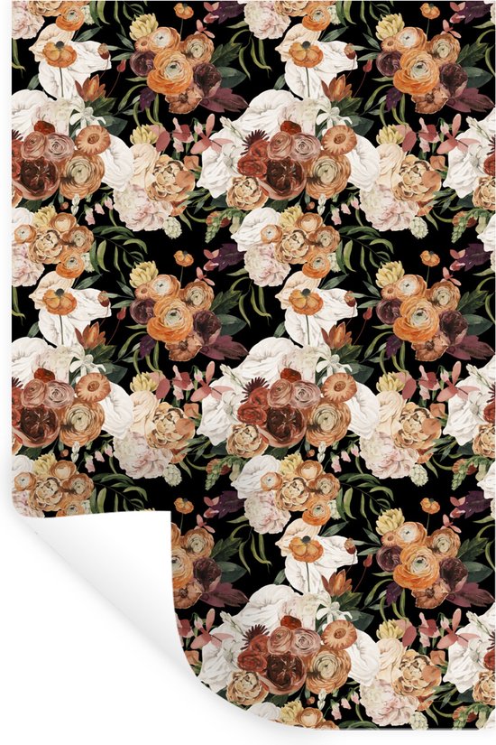 Stickers Stickers muraux - Fleurs - Plantes - Couleur - 20x30 cm - Feuille adhésive