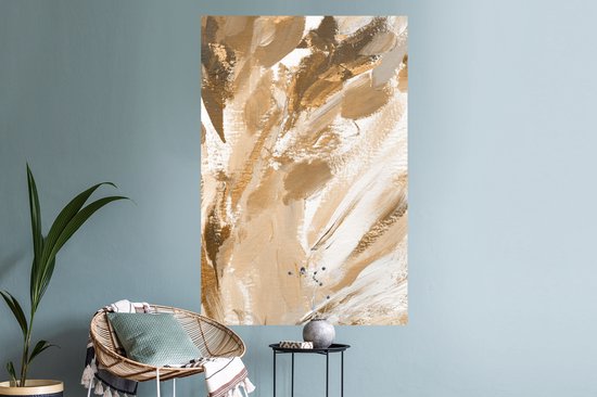 Stickers Stickers muraux - Peinture - Or - Luxe - 80x120 cm - Film adhésif