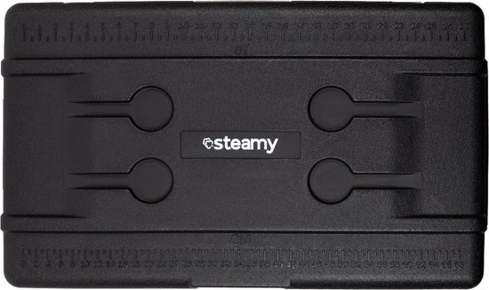 Steamy-E Single Zone Roller Elektrische Compressor Koelbox Op Wielen - Single Zone - 74 liter - 12V en 230V - voor auto en camping - Zwart van Steamy — afbeelding 4