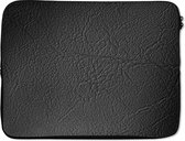 Housse ordinateur 17 pouces - Cuir - Aspect cuir - Industriel - Zwart - Housse ordinateur - Dimensions intérieures 42,5x30 cm - Dos noir