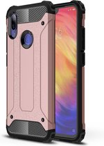 Xiaomi Redmi Note 7 Hoesje - Armor Hybrid - Rose Gold