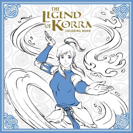 The Legend of Korra Adult Coloring Book - cover